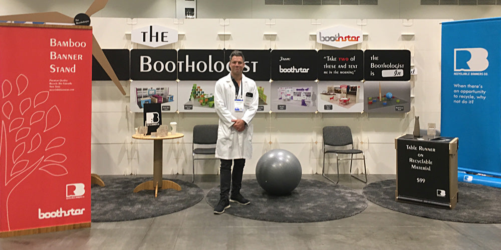 sustainable tradeshow booth design by the boothologist