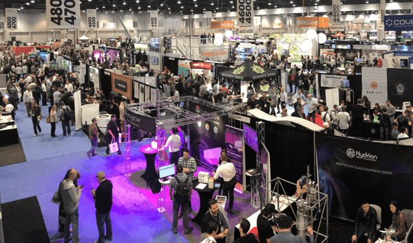 tradeshow booths at MJ Biz Con