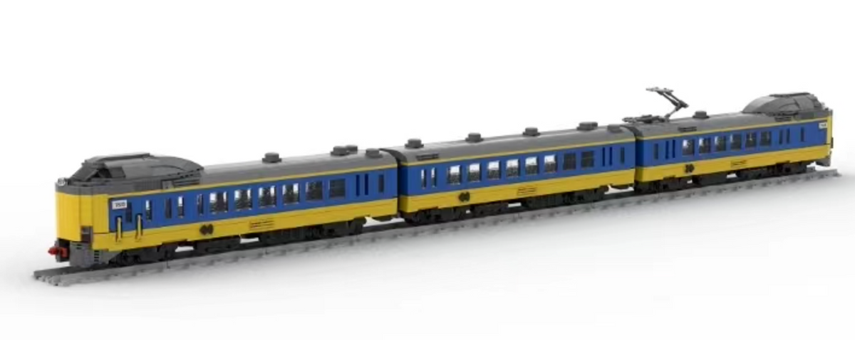 Picknicken ader boete Dutch NS Train Koploper MOC Brick Set – Toy Brick Lighting