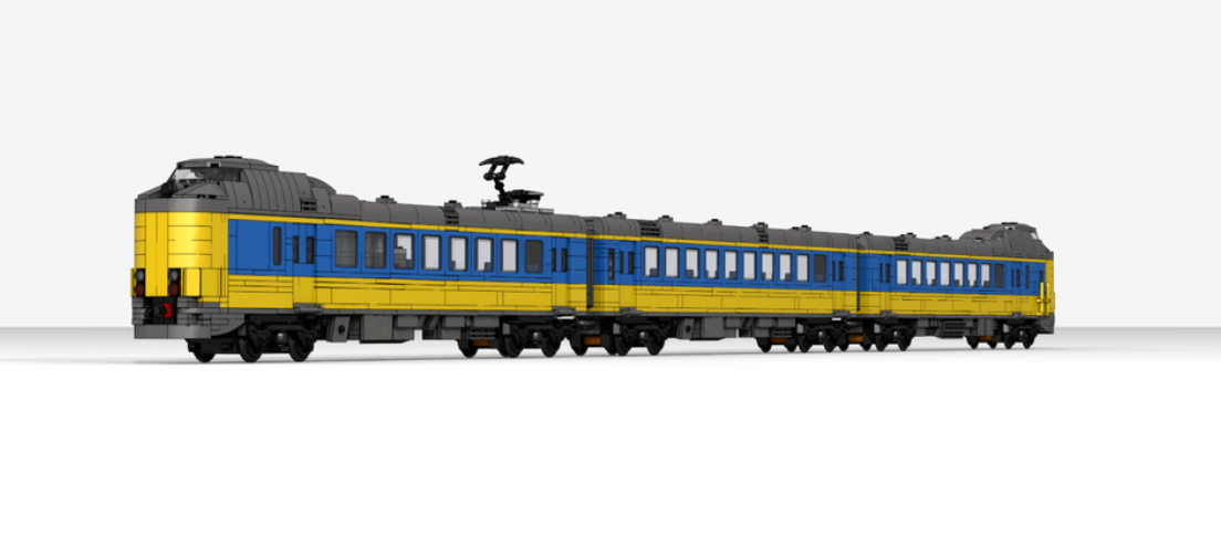 radicaal verkenner Plasticiteit NS Nederlandse Trein Locomotief + Wagon MOC Brick Set – Toy Brick Lighting