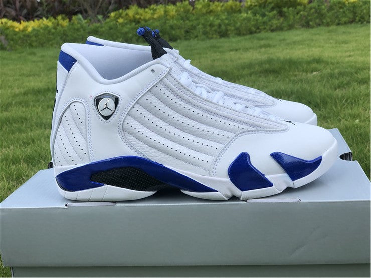 jordan 14 retro white hyper royal