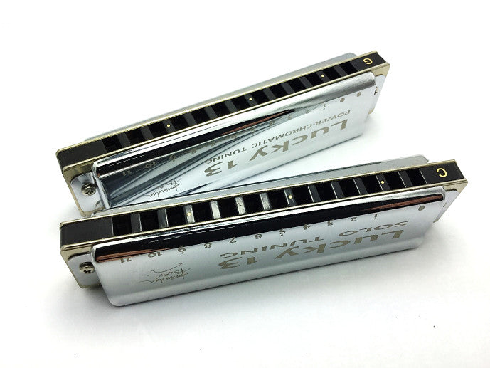 Power Lucky 13 MK2 Bass Blues Harmonica Includes US Shipping –