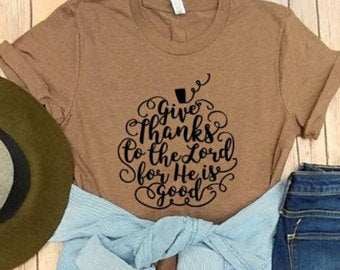 Give Thanks to the Lord Pumpkin Tee!