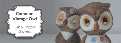 Common Vintage Owl Salt and Pepper Shakers