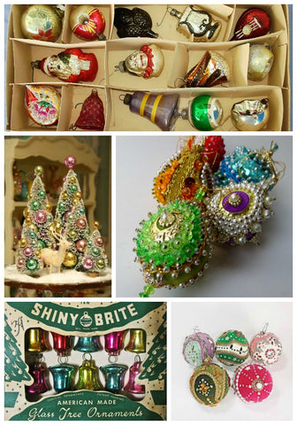 Vintage 1950's Christmas Ornaments