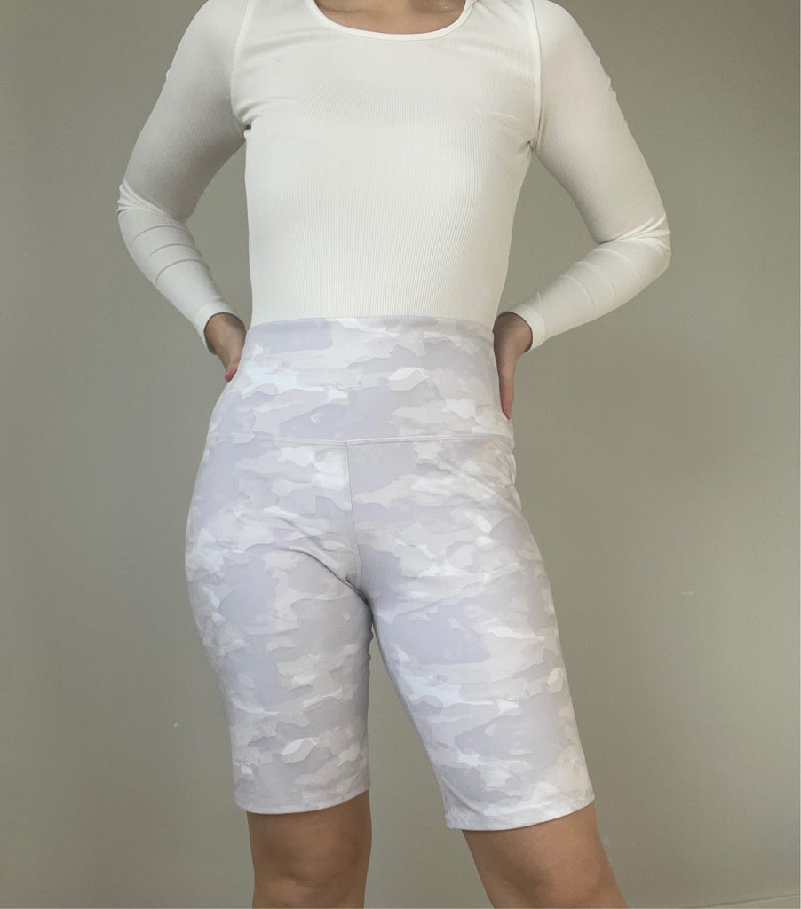 lululemon white camo shorts