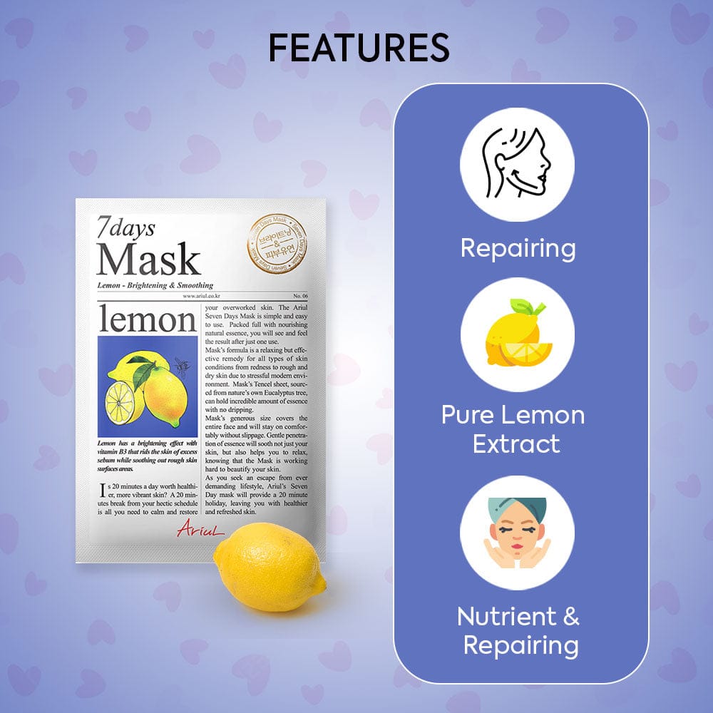 benefits of lemon mask sheet