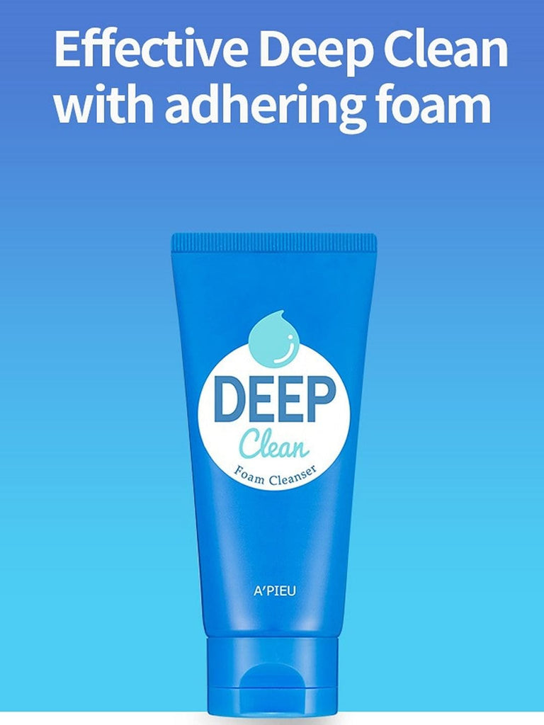 A'PIEU Deep Clean Foam Cleanser (2ea) For Acne Pores Skin unisex