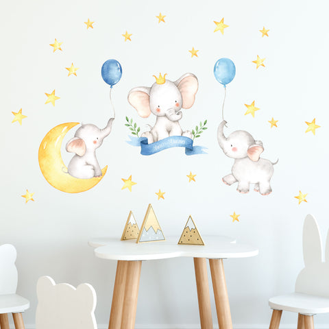 Baby Elephants Wall Decals for Nursery