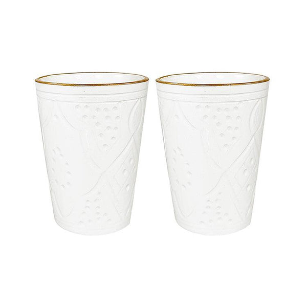 2 VERRES CÉRAMIQUE EMPREINTE GOLD (10333947975)