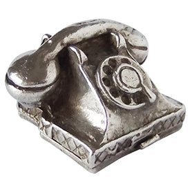 Vintage English Silver Telephone Charm