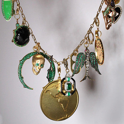 Emerald Charm Necklace