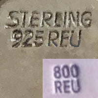 REU Sterling 800 Charm Makers Mark