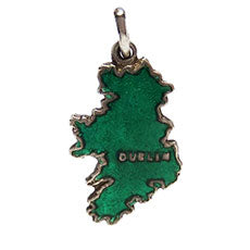 Thomas L Mott TLM Enamel Ireland Map Charm