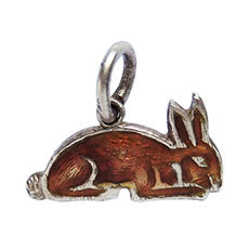 Thomas L Mott TLM Enamel Rabbit Charm