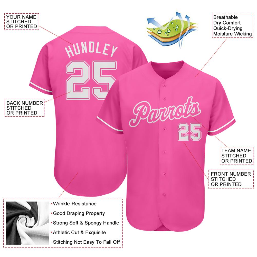 pink and white jersey