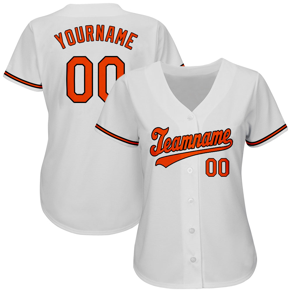 white and orange baseball jersey