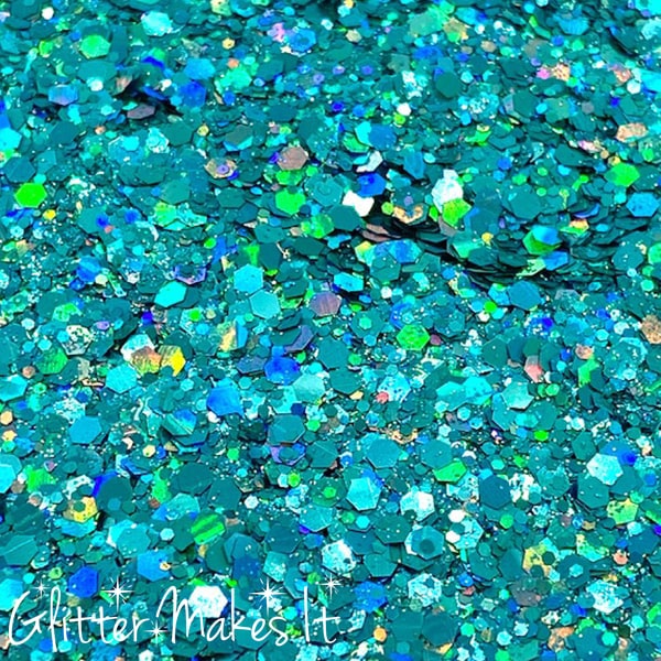 Siser Glitter Heat Transfer Vinyl (HTV) - Mermaid Blue