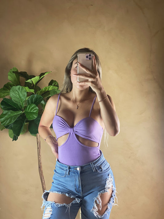 Miami Vibes Bodysuit (Purple)
