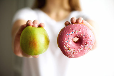 apple and donut do not share the same nutrients