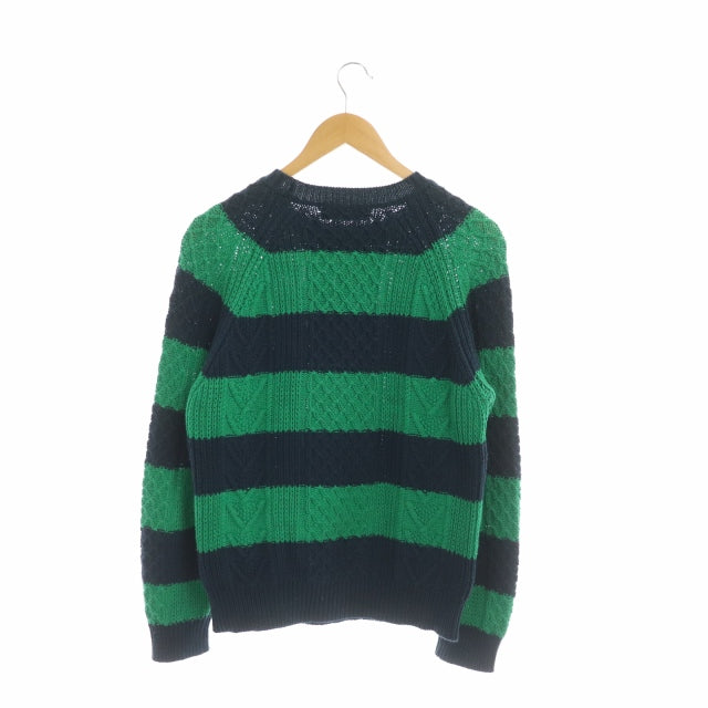 50%OFF 超美品 TOMORROWLAND tricot 肉厚ニット ボーダー M位 tdh