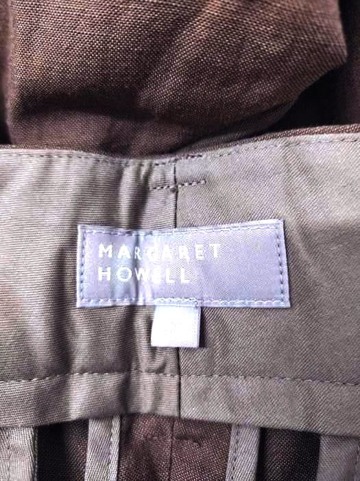 新しい季節 MARGARET HOWELL POW CHECK WOOL トラウザーズ www.m