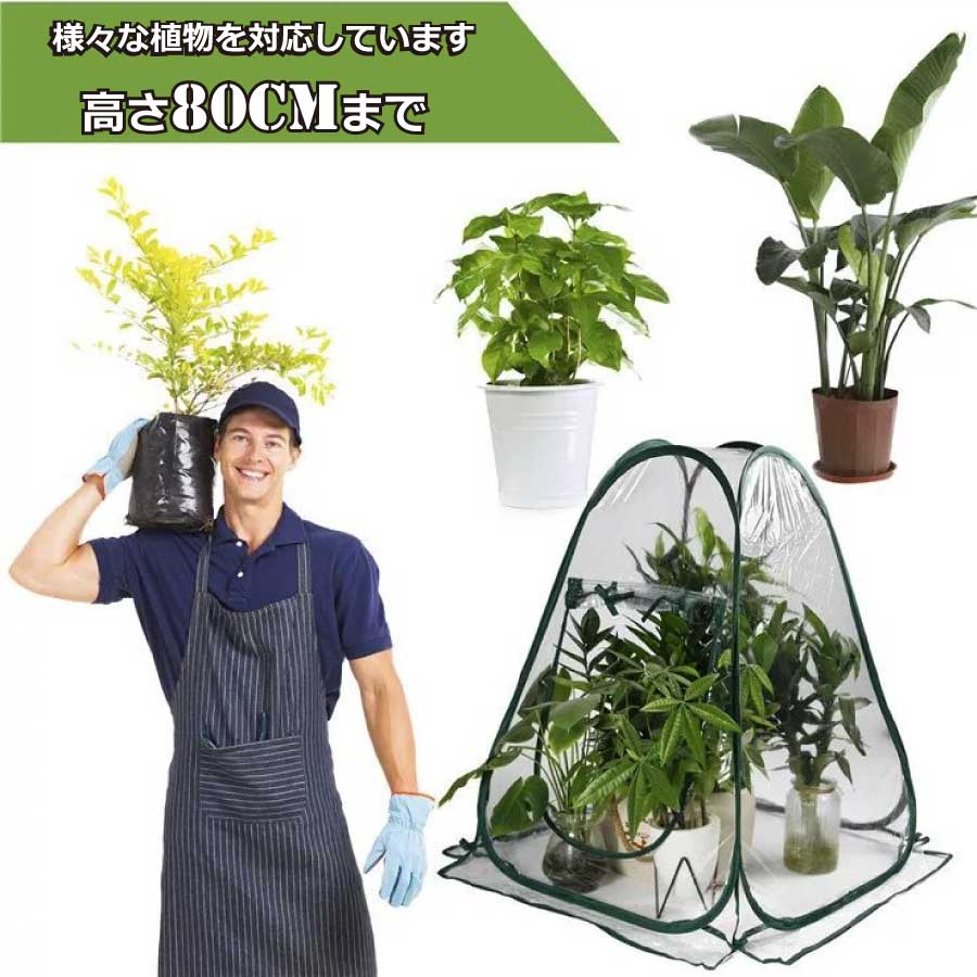 プロの農家も愛用 多用途 温室ハウス 花棚 冬の暖かい家 保温カバー 防雨温室 植物温室 動物小屋 - 3