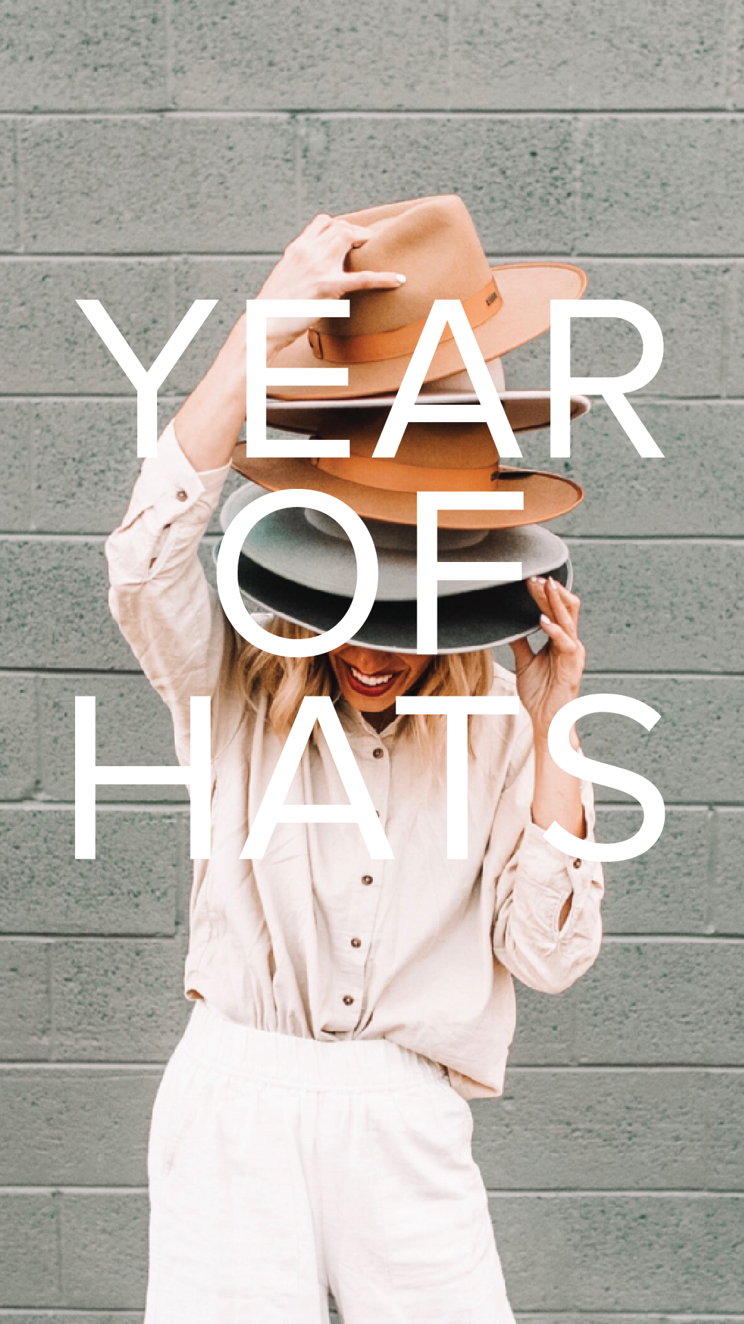 Year of hats portrait