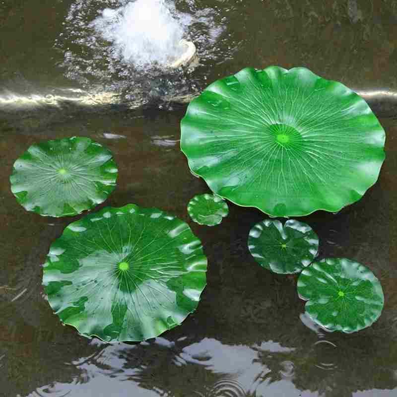 5Pcs nénuphars artificiels flottants pour décoration de bassins étanche