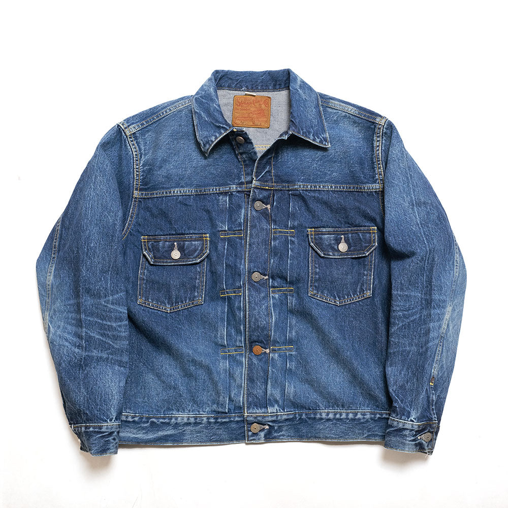 SUGAR CANE - 14.25oz. DENIM JACKET - 1953 AGED MODEL - SC11953SW