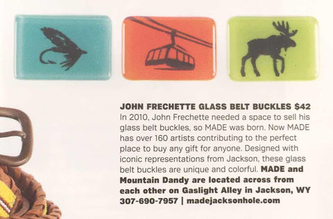 MADE Glass Belt Buckles