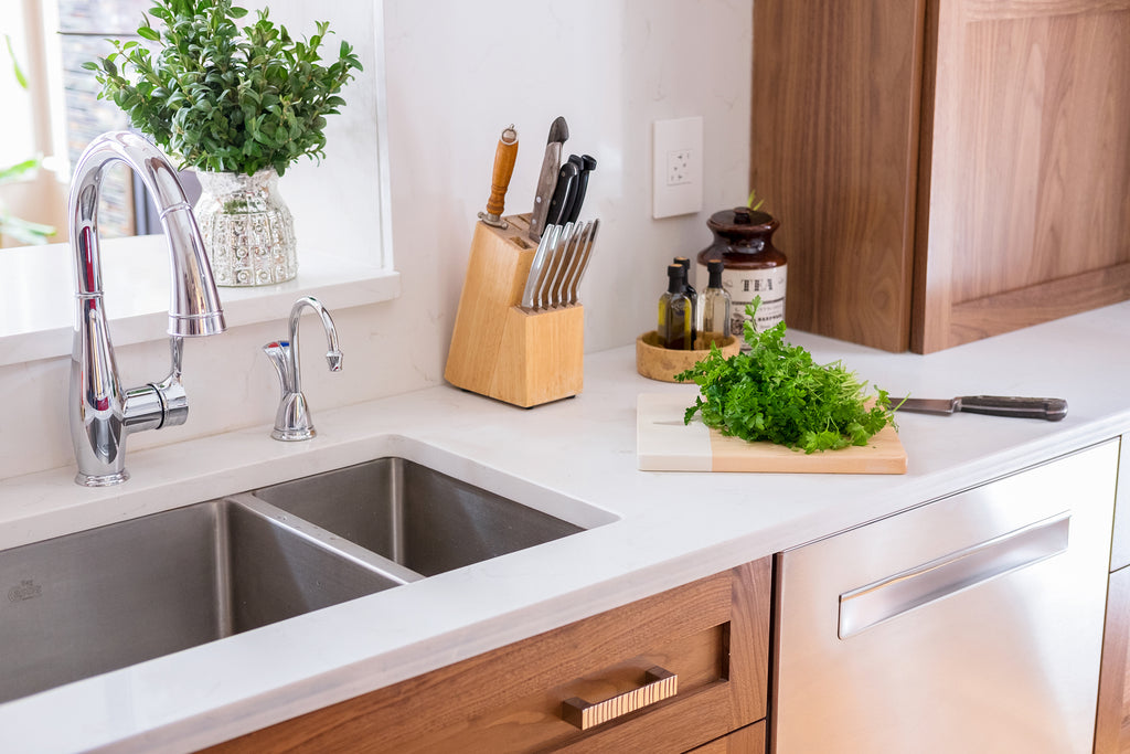 Kitchen counter and sink