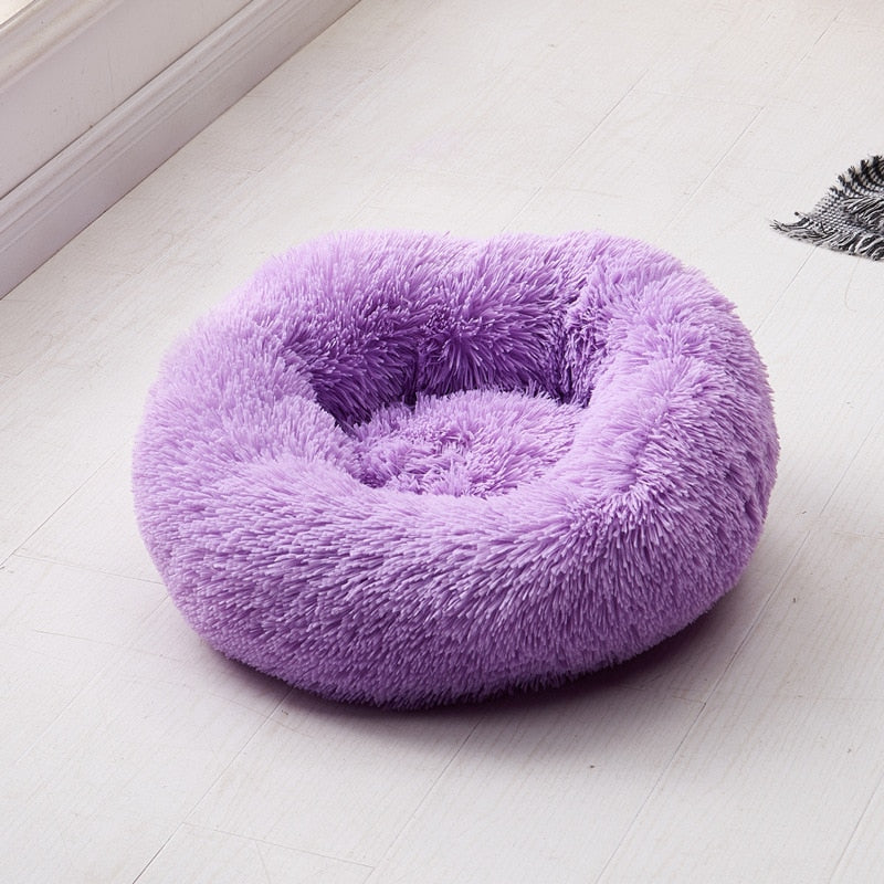 #1 Anxiety Reducing Dog Bed - Made of Soft Warm Fabric and Long Plush