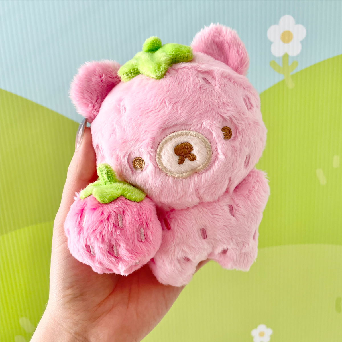 teddy bear〜strawberry ミニヘアクリップ | capacitasalud.com