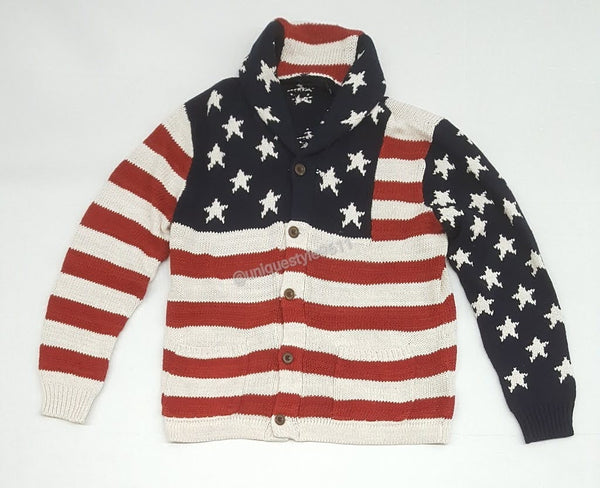 ralph lauren stars and stripes cardigan