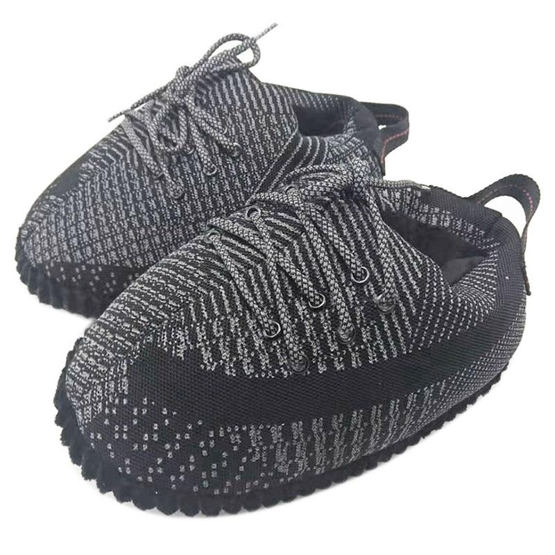 yeezy black 3m reflective slippers