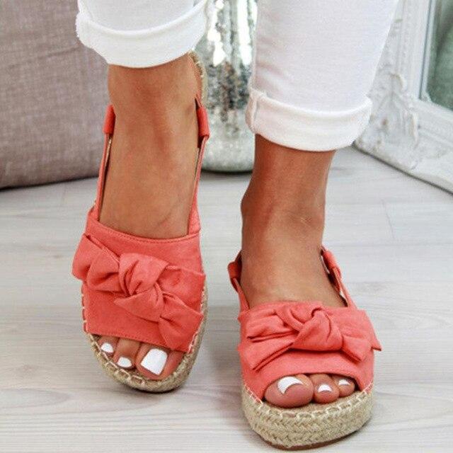 ladies flat summer shoes