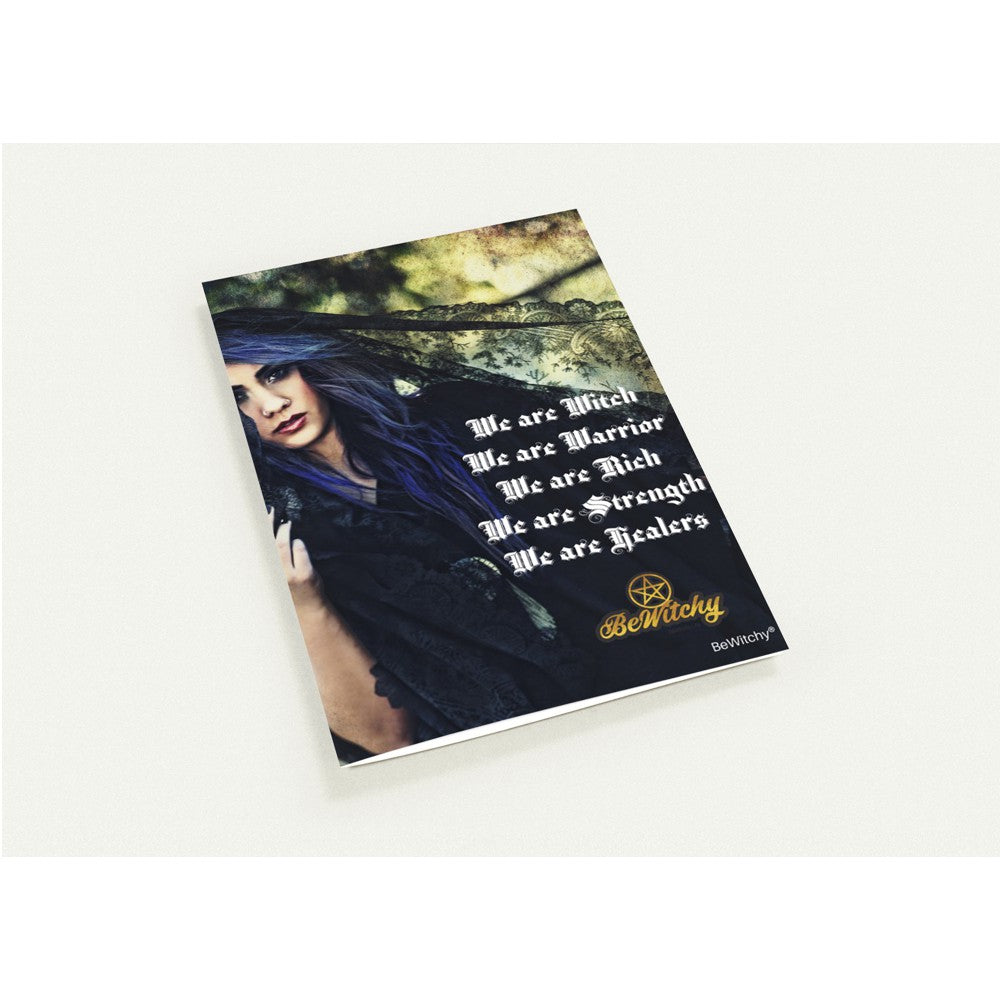 We are Witch Pack of 10 Folded Cards (white envelopes)