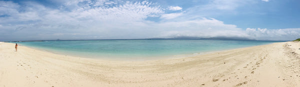 Panorama of minna island beach