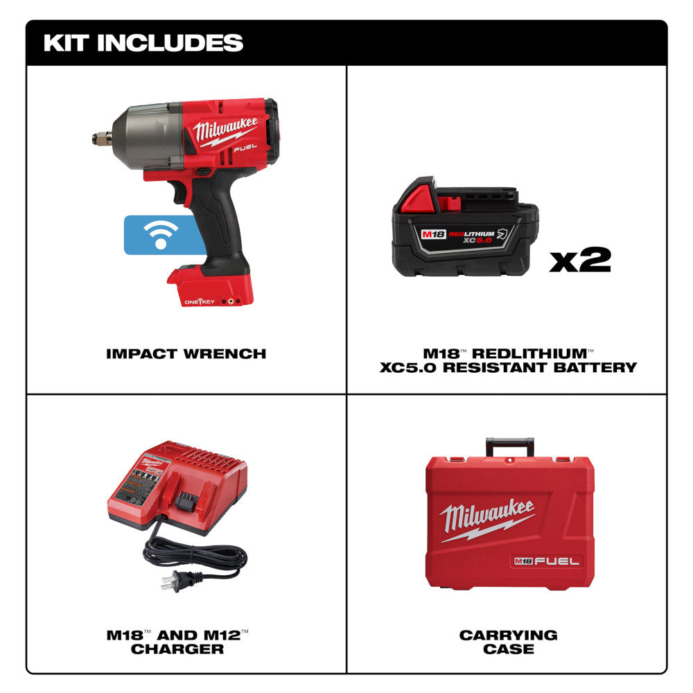 Milwaukee® M18 FUEL ONE-KEY™ High Torque Impact Wrench 1/2