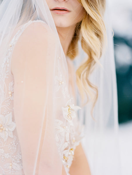 gold crystal wedding veil blair nadeau bridal whitney heard photography