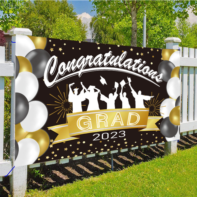 Large Congrats Grad Banner 72x44 Inch Chicmatchy 2646