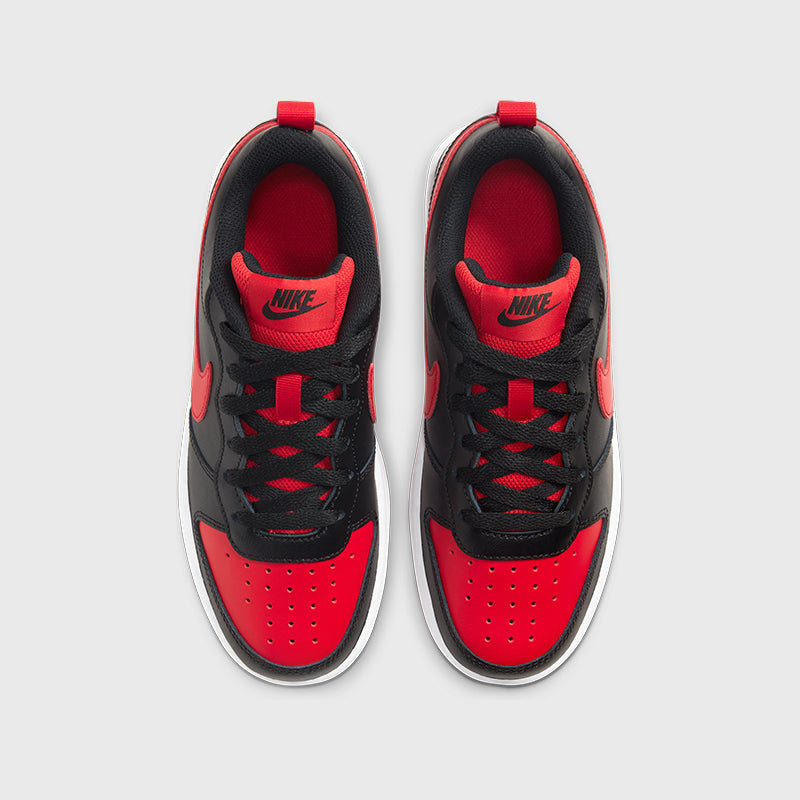 nike court borough low 2 red and black