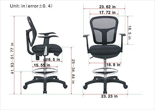 office chair with foot ring