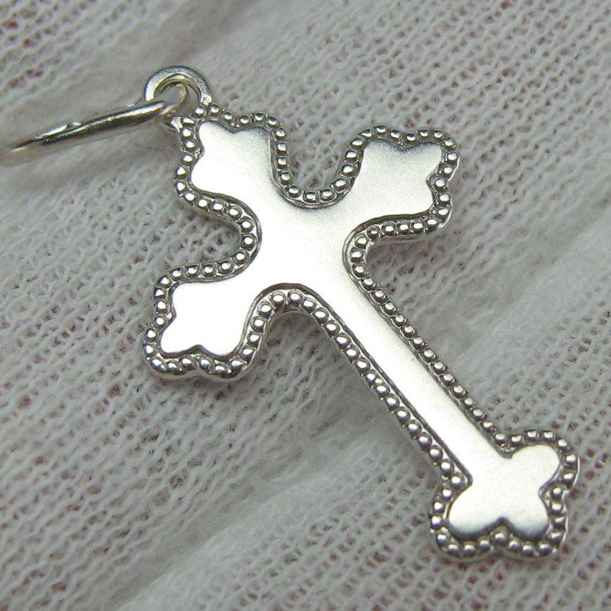 STERLING SILVER PENDANT SOLID 925 ORTHODOX CROSS NEW 