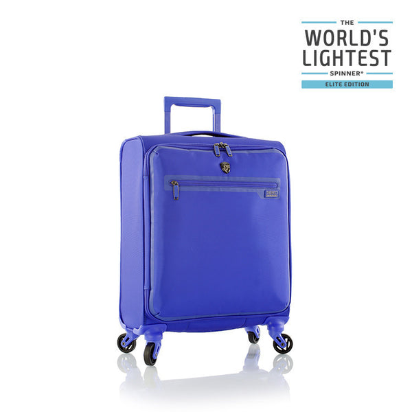 lightest checked spinner luggage