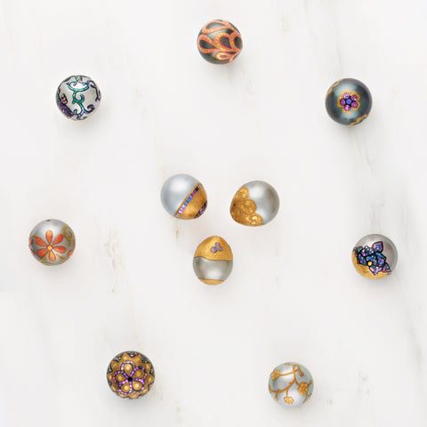 Maki-e and mosaic pearls from Eliko Pearl