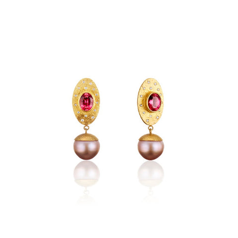 Pearl Empress earrings by Deborah Meyers of Deborah Meyers Experience