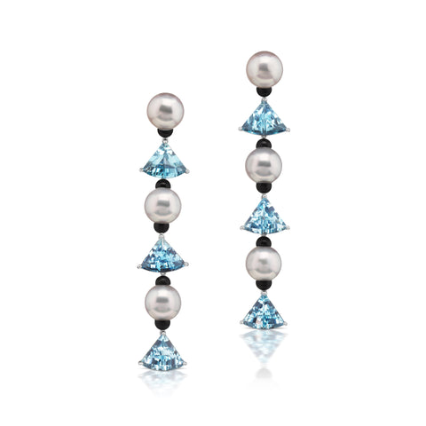 South Sea Pearl Fan earrings by Assael