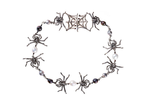 The Kiss of the Spider Woman necklace by Martina Buck of Haute Metal